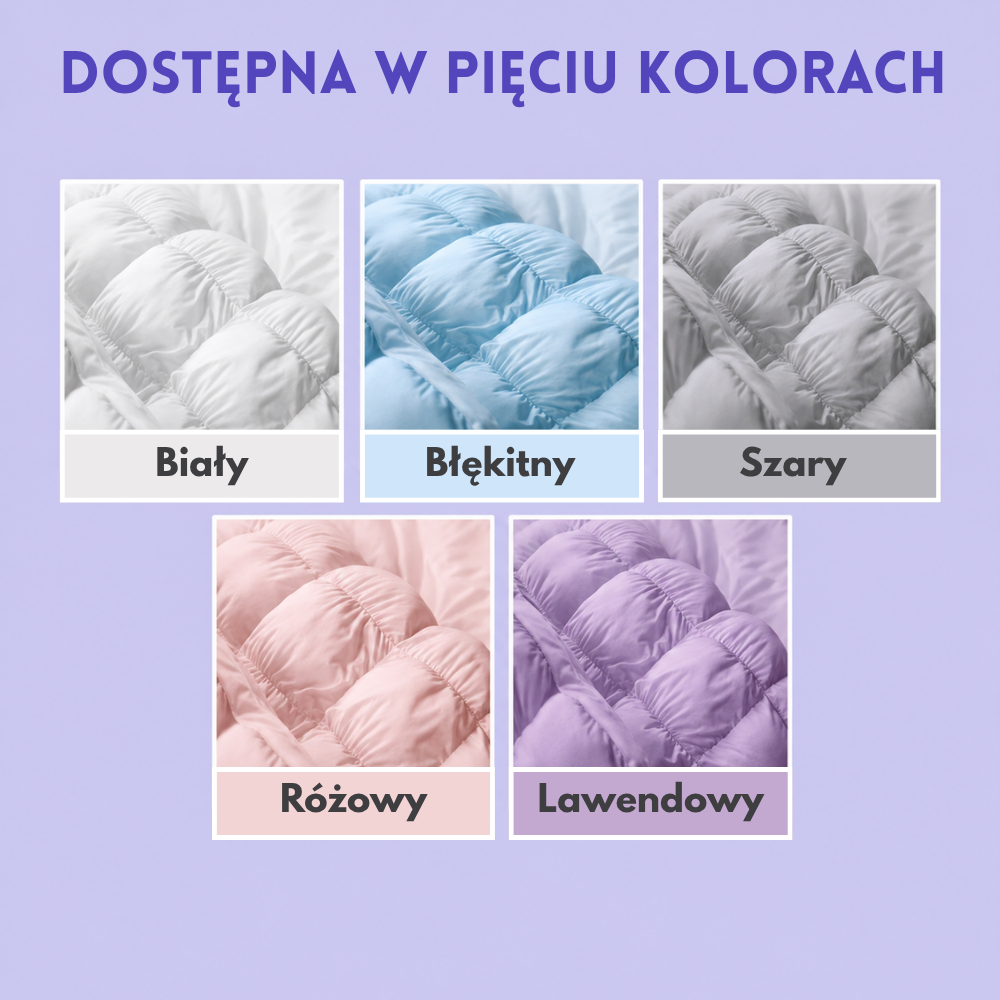 CloudPuff™ – Ultrapuszysta Poduszka Chłodząca z Technologią Ice-Silk