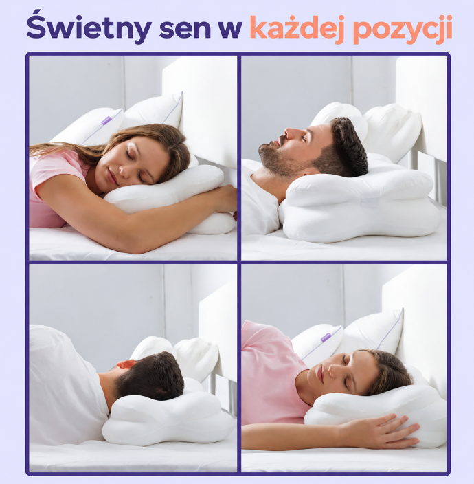CloudForm™ – Ergonomiczna Poduszka Memory Foam z Technologią Ice-Silk