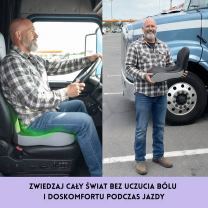 LumbaSeat™ – Ergonomiczna Poduszka do Siedzenia z Podparciem Lędźwiowym